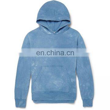 adult elastic cuffs polar fleece stone washed hoodie