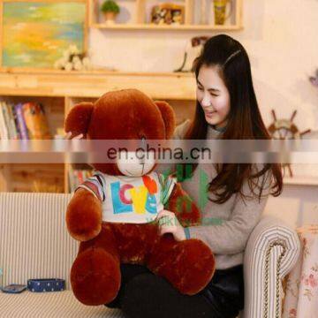 HI CE best selling plush stuffed toy colorful custom love dolls i love you teddy bear for sale