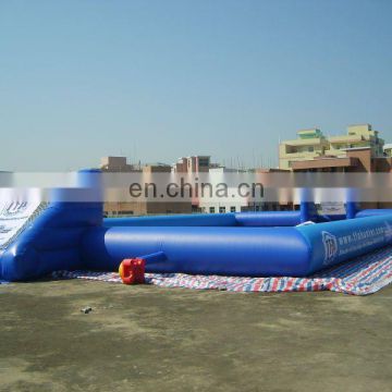 inflatable football pitch Australia client