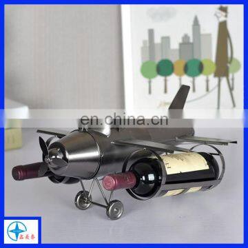 Resin Model Aircraft Wine Rack,Artificial win rack with several bottles