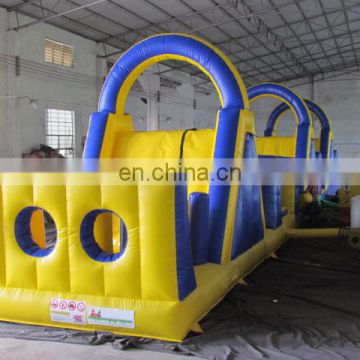 Long inflatable obstacle course inflatable indoor playground for kids