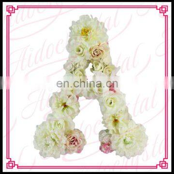 Aidocrystal CUSTOM Floral Letters Wedding Decor Artificial 3D Flowers Nursery Art Letter photo-3