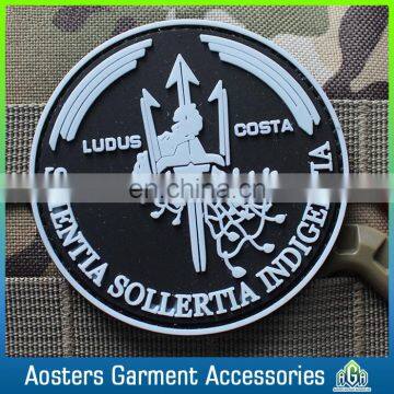 custom die cut rubber patch logo pvc cartoon rubber badge