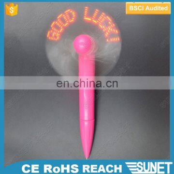 New Fashion Batteries Changed Cutom Led Fan Pen photo-2