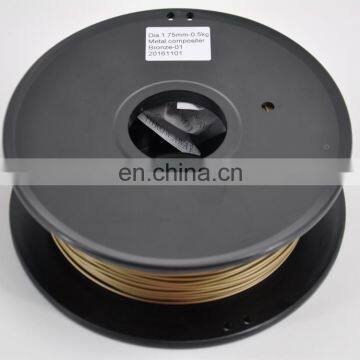 1.75/3.0mm Diameter Polymer Filament Plastic Material Bronze 3d Filament Metal Composite Filament for 3D Printer photo-3