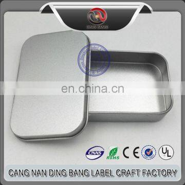 No MimmunPromotion Cheap Normal Items Frost Sliver Tin Custom Package Metal USB Box