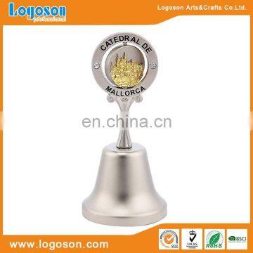 2016 popular pearl silver metal decorative souvenir bell