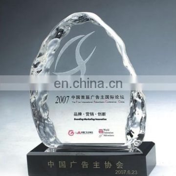 Crystal award trophy for business gifts