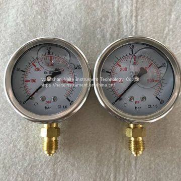 SS Case Bourdon Tube Pressure Gauge for Hydraulic System photo-5