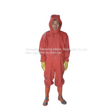 Professional Light Duty Chemical Protective Suit For Firefighter's Protection