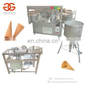 High Efficiency Snow Sugar Cone Maker Pizzelle Making Machine Price Cone Machines Ice Cream photo-2