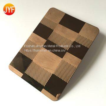 New style stamped stainless steel sheets Mix Color surface for decoration 201 304