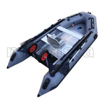 (CE) China Customized Rigid Inflatable Fishing Rubber Rowing Boat Dinghy With Trailer