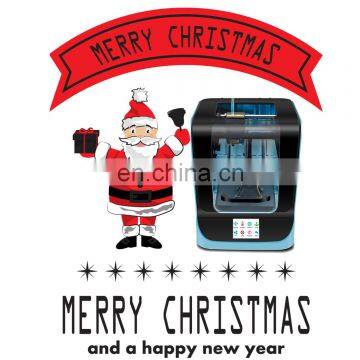 FDM 3D Printing Machine Desktop Portable 3D Printer With Free PLA 3D Filament For Steam Education Family DIY