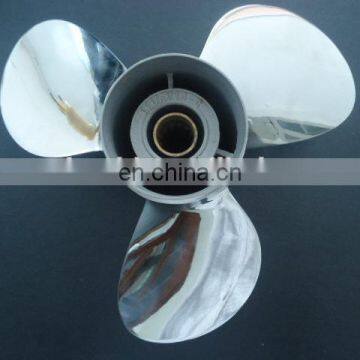 Yacht stainless steel 3 blade outboard marine propeller