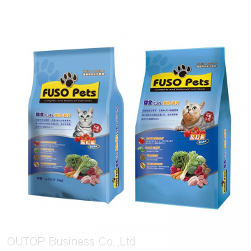 OUTOP Packaging Pet Dog Food Packaging Bag With Side Gusset Pet Food Bag photo-4