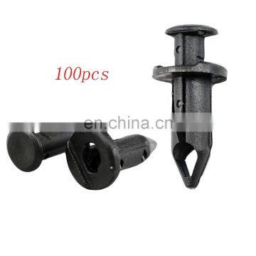 100x Car 8mm Dia Hole Plastic Rivets Fastener Auto Fender Bumper Push Pin Clips photo-3
