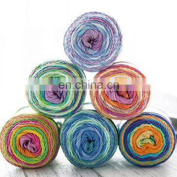 Hot Sale Multi Color Light Weight 100% Mercerized Cotton Baby Yarn photo-5