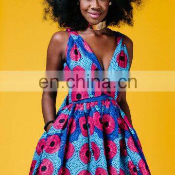 Custom Design Women African Print Midi Sexy Causal Women Dresses photo-3