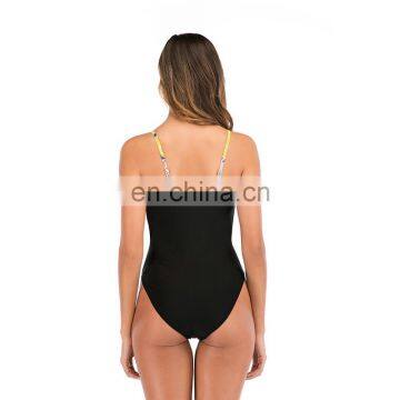 2020 Women's One-Piece Swimsuit Flower Lace Bikini Swimwear OEM photo-3