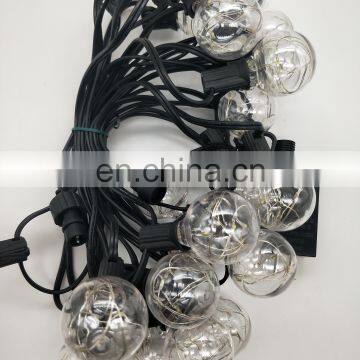 25pcs G40 RGB Patio Party Globe Ball Led String Lights Bulb for Outdoor Lighting photo-4