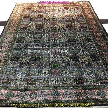 old Turkish silk carpet and rug for sale