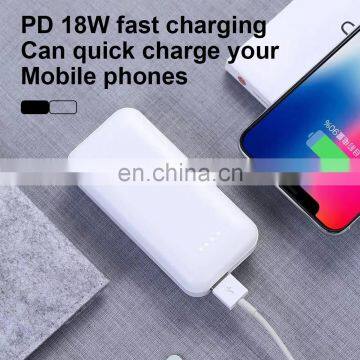 Ultra Slim Custom Logo Battery Power Bank 10000mah 18W PD Powerbank Promotion Charger 10000 Mah Power Banks photo-5