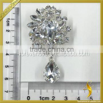 Hot Sale Cheap Elegant Design Crystal Flat Back Rhinestone Brooches for Invitations FB-068 Supplier's Choice photo-3
