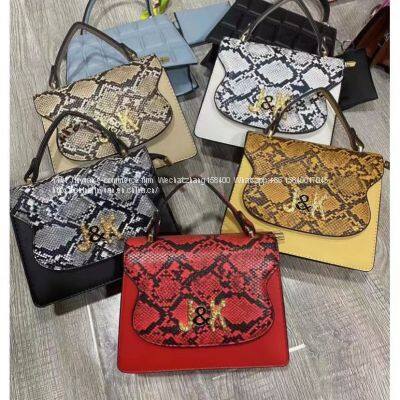 2021 Trendy Fashion Snake Skin Crossbody Bag Famous Brand Women Purses Designer myanmar handbag for Women