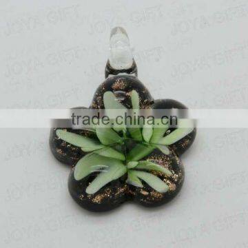 2014 fashion Lampwork Glass Pendant Necklace Lampwork glass Necklace magnifying glass pendant with wax cord