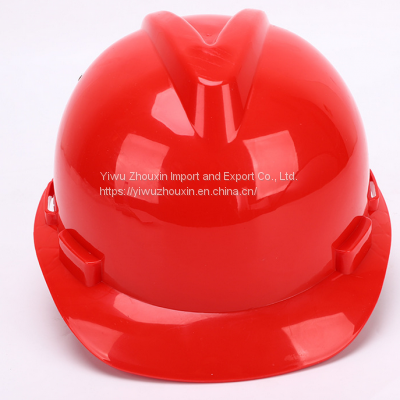 Construction site high strength, light weight and cheap V-type engineering safety helmet construction site anti smashing safety helmet