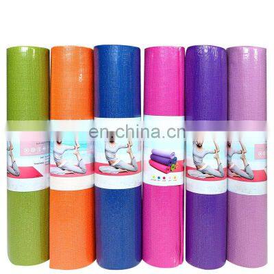 Factory Wholesale Custom High Quality PVC Non-slip Yoga Mat Exercise Mat Cheap Fitness Accessories Equipment Soft Yoga Mat