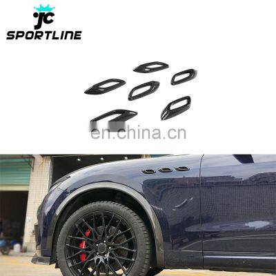 Carbon Fiber Side Fender Vents Covers for Maserati Levante S Sport Utility 4-Door 2016-2019