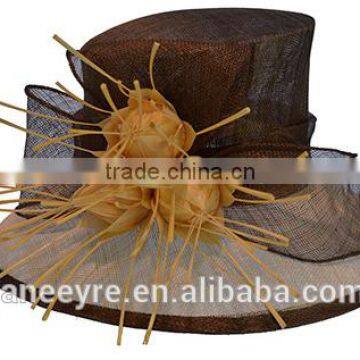 New Design Women's Fancy Sinamay Church Hat Hot Sale photo-5