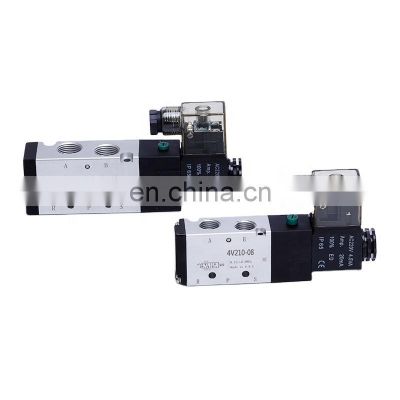 Pneumatic New Black Body 4V Series 5/2 Way Single Coil Solenoid Valve Types AC24V Electric Mechanical Valve