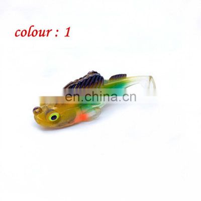 Wholesale new soft bait bait salamander rubber fish shad jig head soft plastic minnow lure fishing Soft lure