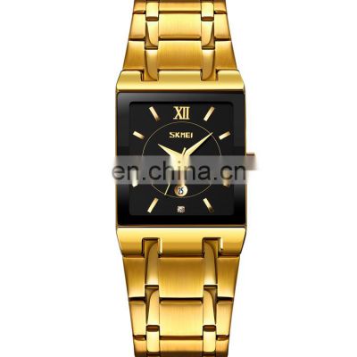 SKMEI Brand 9263 Custom Logo Luxury Watch Stainless Steel Jam Tangan Men Quartz Watch