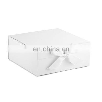 Black Bow Closure Cartons Folded Paper Moving Boxes With Custom Printing Design Large Size Paper Folding Box photo-4