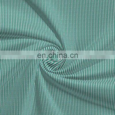 Manufacturer Well Made Tc Vertical Strip Polyester Cotton Seersucker Fabric photo-5
