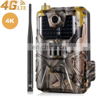 2021 New 4K 30MP Hunting Camera 4G APP Control Live streaming Video Wireless Infrared  Wildlife trail camera HC-900PRO