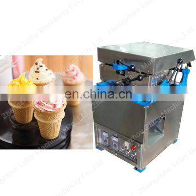 China Machinery Big Capacity Ice Cream Corn Maker Waffle Corn Ice Cream Cone Making Machine