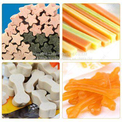 Shandong Loyal Animal Food Making Machine Pet Food Processing Machines Dog Treat Production Line Dog Chewing Gum Plant