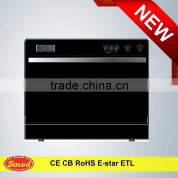 Countertop black color mini dishwasher with CE RoHS CSA