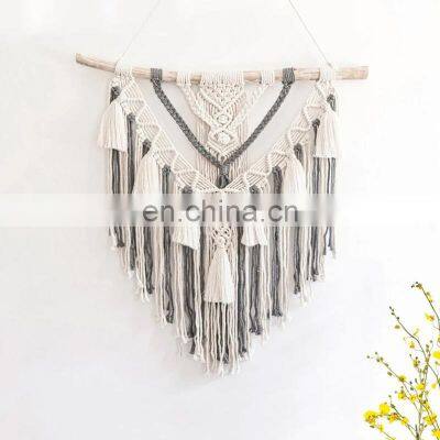 Many Color Macrame Wall Hanging, Hand Woven Tapestry Bedroom Wall Decor