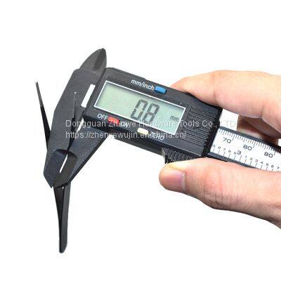 Steel Carbon Tweezers Anti-static Black Thin Pointed Curved Mouth Household Home Repair Nail Pick 10#tweezers