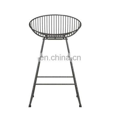 Ellis Gray Metal Wire Counter Stool photo-5