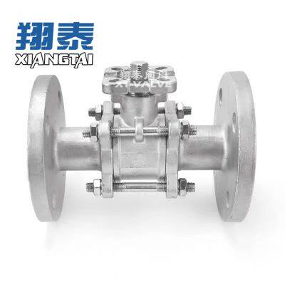 Stainless steel 3PC Flanged Ball Valve High Mounting Pad