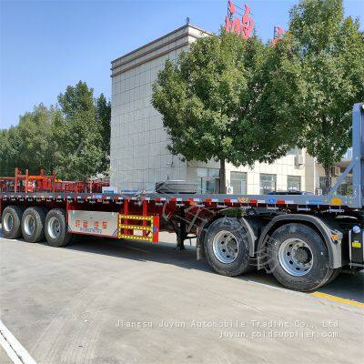 Flat container semi-trailer export semi-trailer export low flat semi-trailer