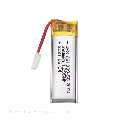 UFX 751339 5C 350mAh 3.7V Lithium Ion Battery Factory Supply High Rate Discharge Lipo Battery For Reading Pen