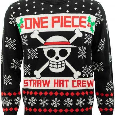 One Piece Men's Premium Knit Sweater Classic Japanese Anime